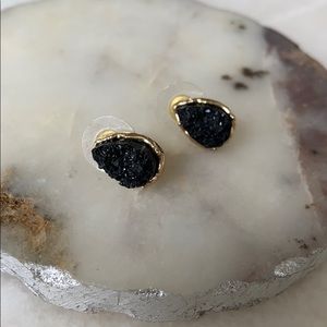NWT Black Geo Earrings